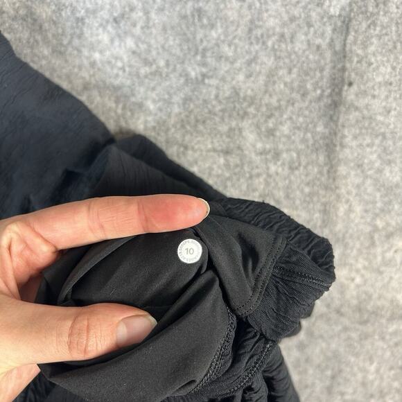 Lululemon Can You Feel The Pleat Crop Wide Leg Pant 10 Travel Texture Black - Picture 7 of 9